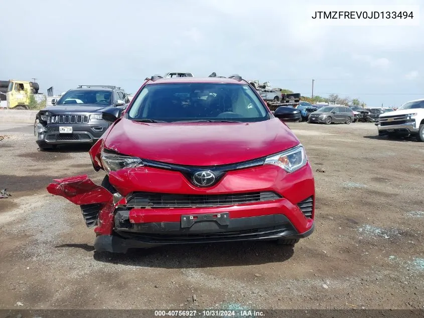 2018 Toyota Rav4 Le VIN: JTMZFREV0JD133494 Lot: 40756927