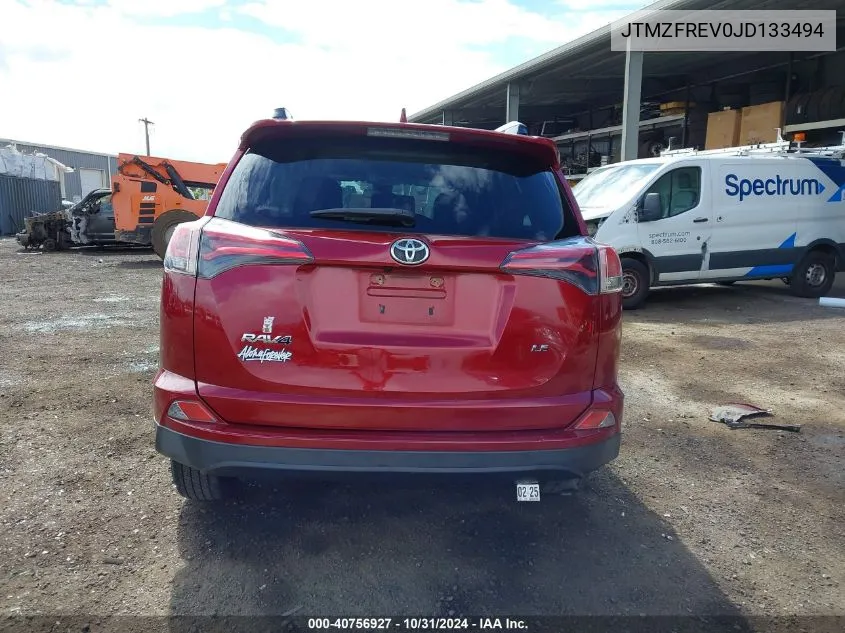 2018 Toyota Rav4 Le VIN: JTMZFREV0JD133494 Lot: 40756927