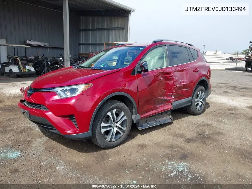 2018 Toyota Rav4 Le VIN: JTMZFREV0JD133494 Lot: 40756927