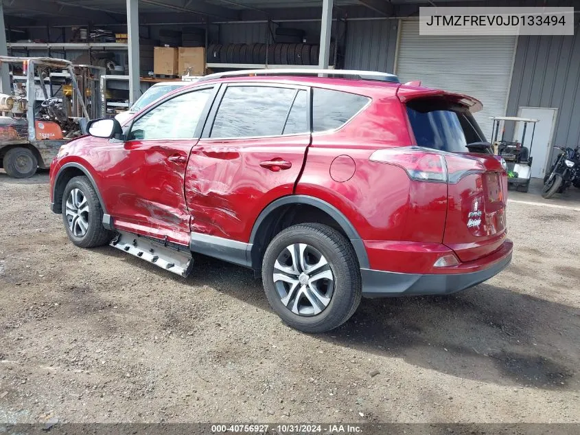 2018 Toyota Rav4 Le VIN: JTMZFREV0JD133494 Lot: 40756927