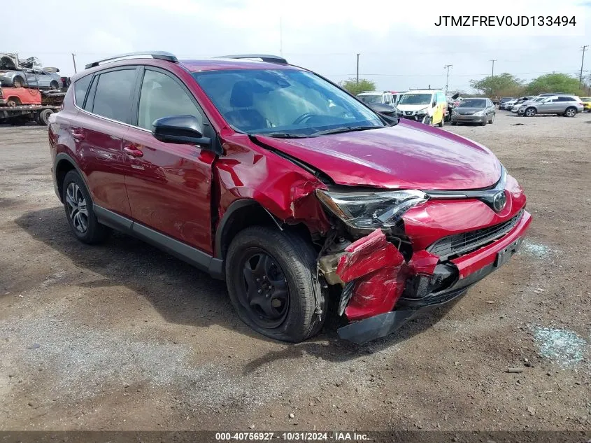 2018 Toyota Rav4 Le VIN: JTMZFREV0JD133494 Lot: 40756927