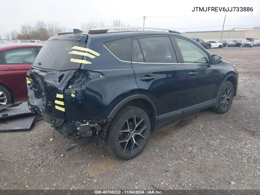 2018 Toyota Rav4 Se VIN: JTMJFREV6JJ733886 Lot: 40765222