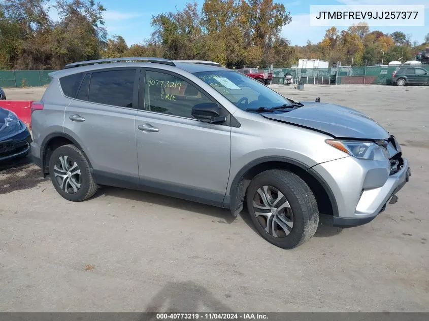 2018 Toyota Rav4 Le VIN: JTMBFREV9JJ257377 Lot: 40773219