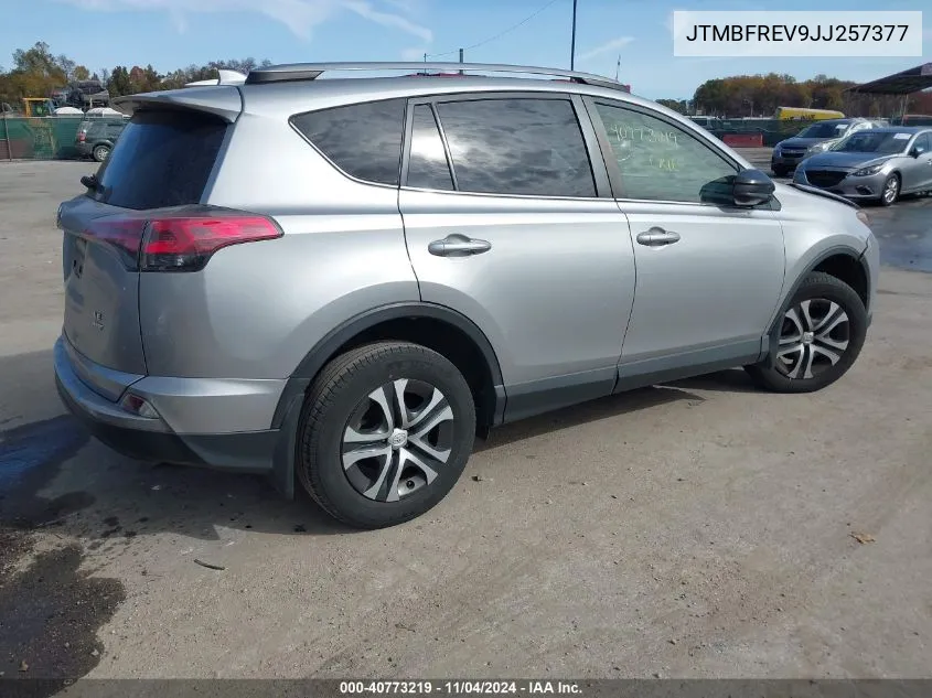 2018 Toyota Rav4 Le VIN: JTMBFREV9JJ257377 Lot: 40773219