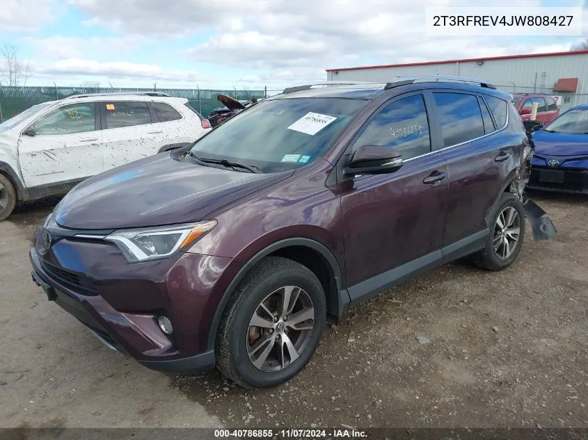 2018 Toyota Rav4 Adventure/Xle VIN: 2T3RFREV4JW808427 Lot: 40786855