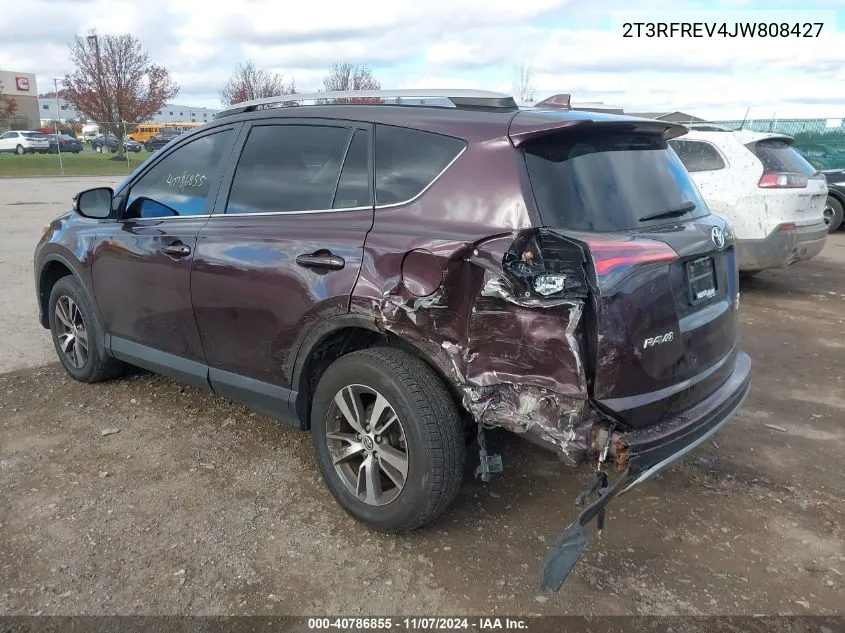 2018 Toyota Rav4 Adventure/Xle VIN: 2T3RFREV4JW808427 Lot: 40786855