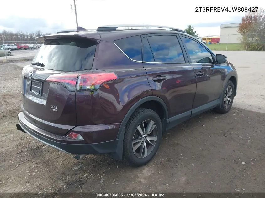 2018 Toyota Rav4 Adventure/Xle VIN: 2T3RFREV4JW808427 Lot: 40786855