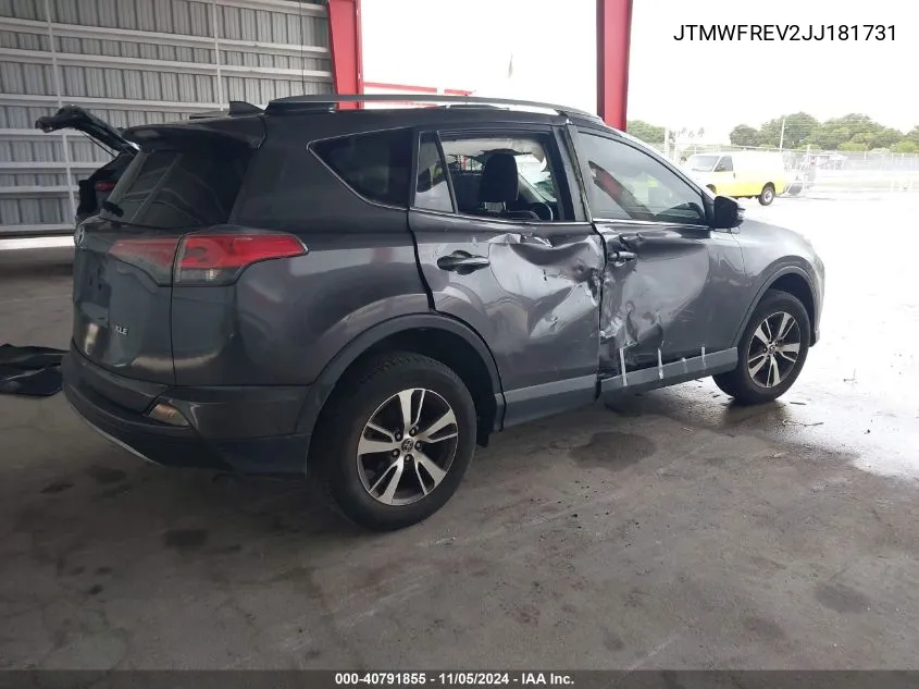 2018 Toyota Rav4 Adventure/Xle VIN: JTMWFREV2JJ181731 Lot: 40791855