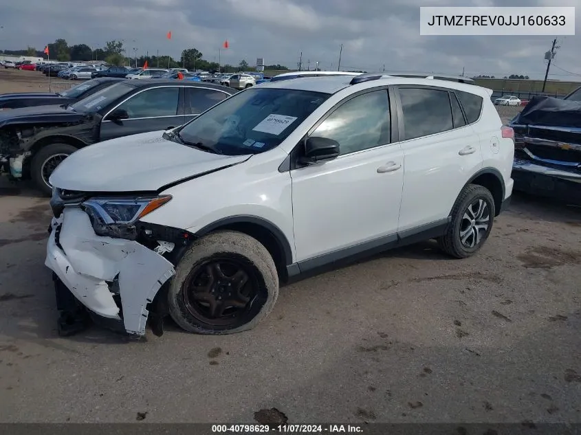 2018 Toyota Rav4 Le VIN: JTMZFREV0JJ160633 Lot: 40798629