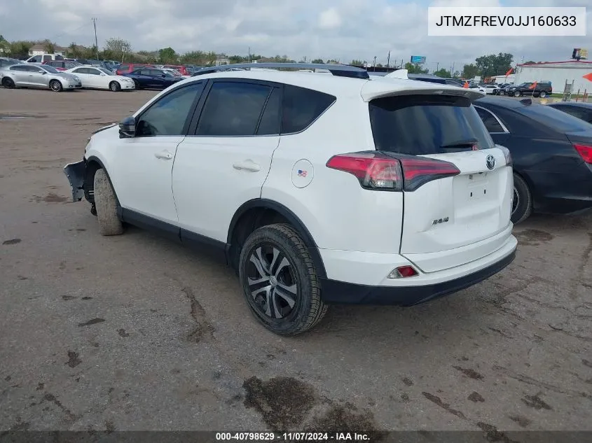 2018 Toyota Rav4 Le VIN: JTMZFREV0JJ160633 Lot: 40798629