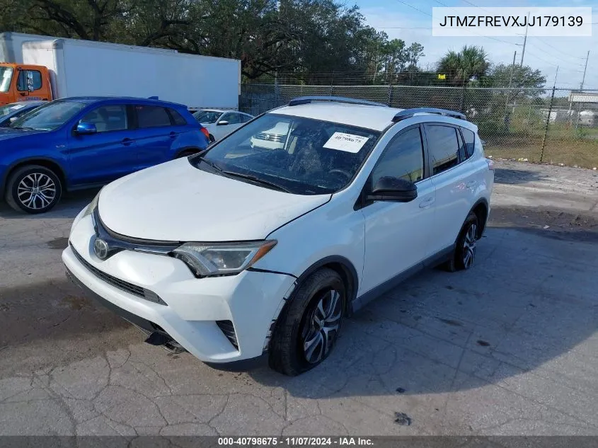 2018 Toyota Rav4 Le VIN: JTMZFREVXJJ179139 Lot: 40798675