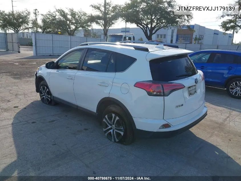 2018 Toyota Rav4 Le VIN: JTMZFREVXJJ179139 Lot: 40798675