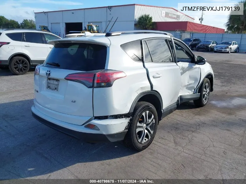 2018 Toyota Rav4 Le VIN: JTMZFREVXJJ179139 Lot: 40798675