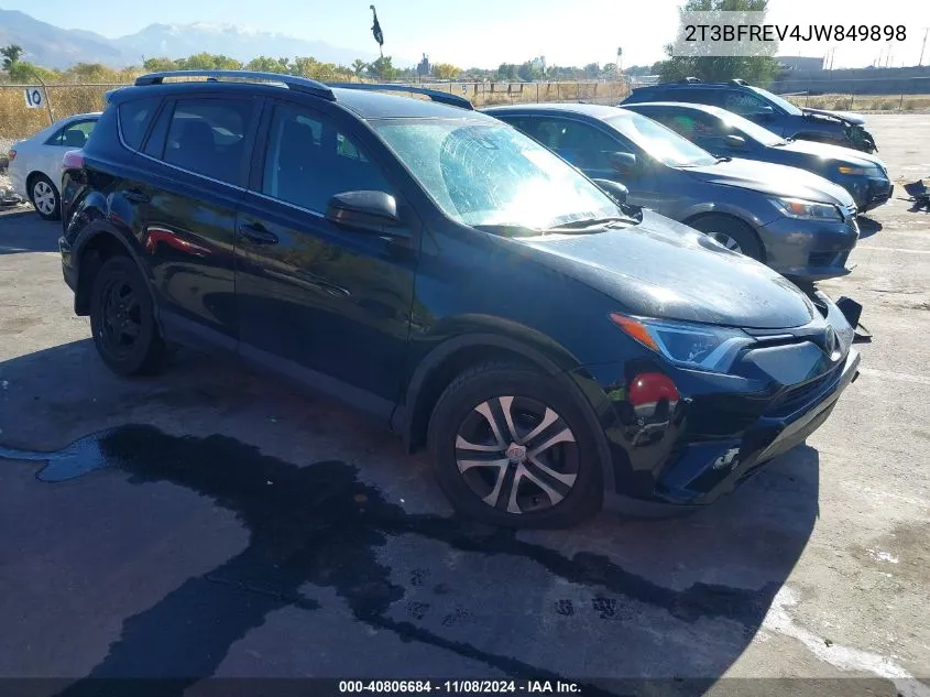 2018 Toyota Rav4 Le VIN: 2T3BFREV4JW849898 Lot: 40806684