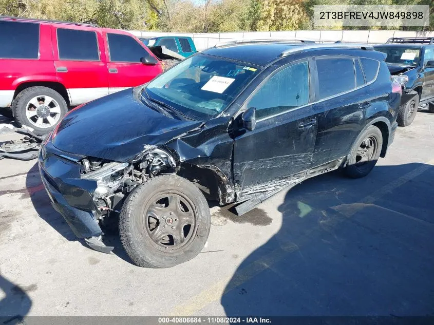 2018 Toyota Rav4 Le VIN: 2T3BFREV4JW849898 Lot: 40806684