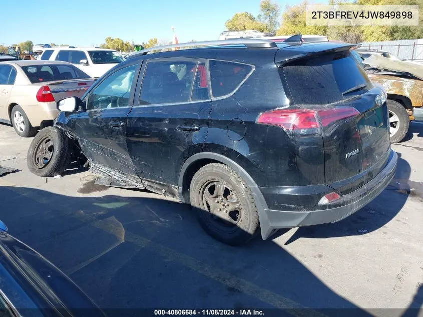 2018 Toyota Rav4 Le VIN: 2T3BFREV4JW849898 Lot: 40806684