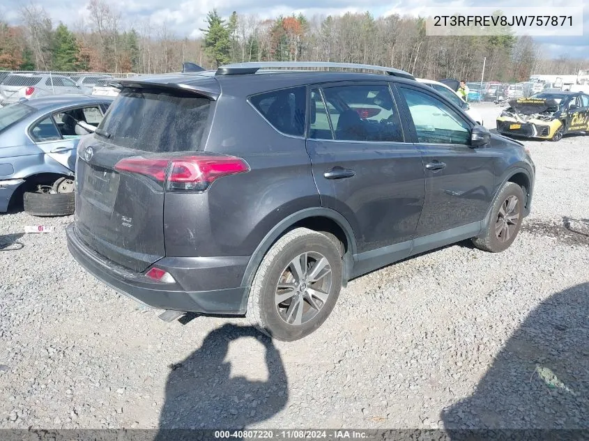 2018 Toyota Rav4 Adventure/Xle VIN: 2T3RFREV8JW757871 Lot: 40807220