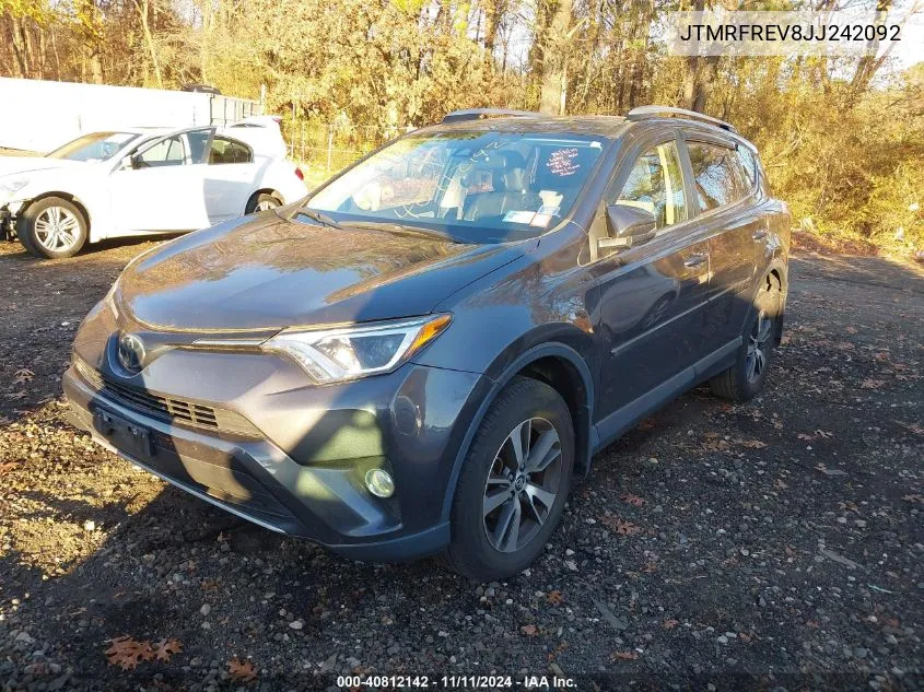 2018 Toyota Rav4 Adventure/Xle VIN: JTMRFREV8JJ242092 Lot: 40812142