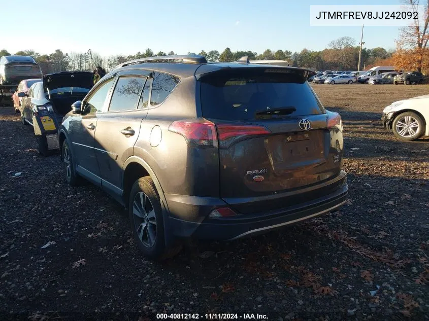 2018 Toyota Rav4 Adventure/Xle VIN: JTMRFREV8JJ242092 Lot: 40812142