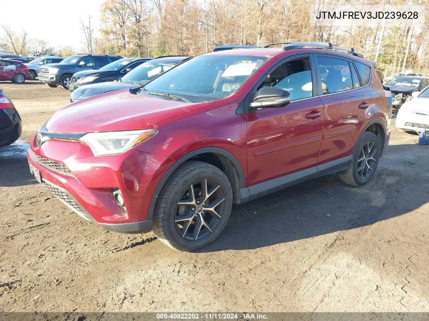 2018 Toyota Rav4 Se VIN: JTMJFREV3JD239628 Lot: 40822202