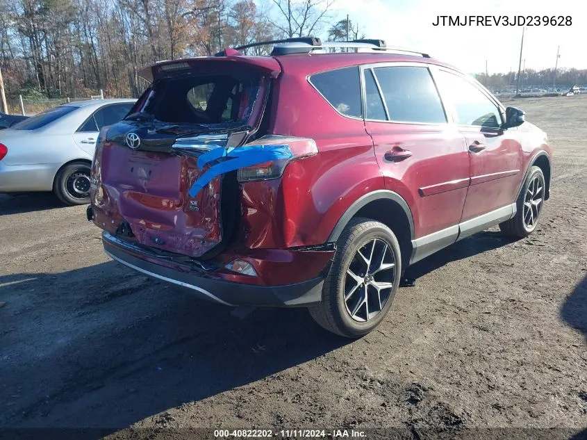 2018 Toyota Rav4 Se VIN: JTMJFREV3JD239628 Lot: 40822202