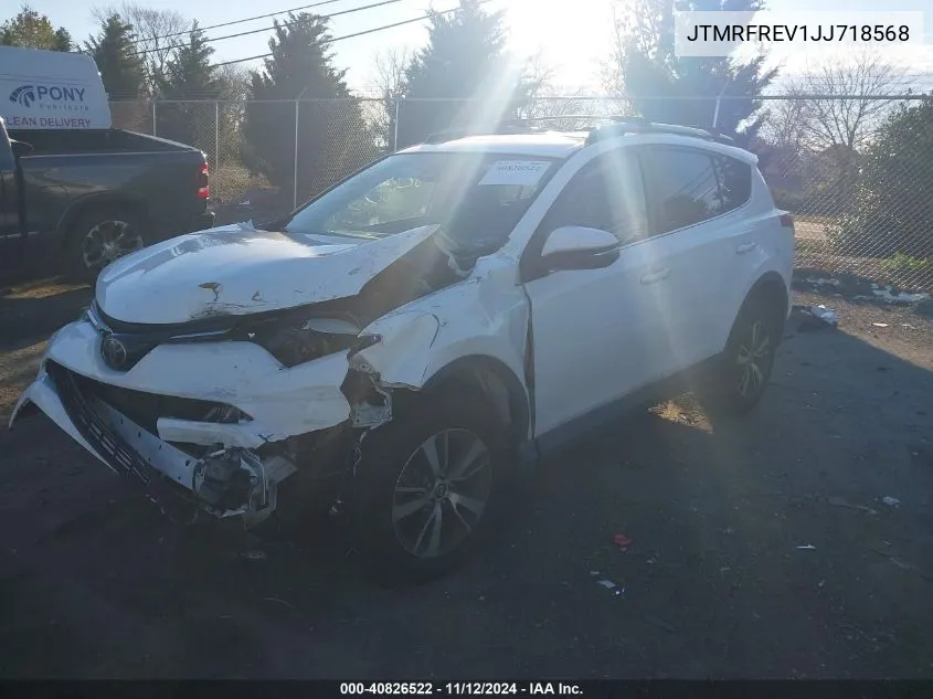 2018 Toyota Rav4 Adventure/Xle VIN: JTMRFREV1JJ718568 Lot: 40826522