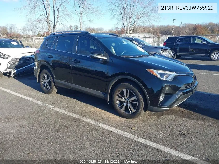 2018 Toyota Rav4 Adventure/Xle VIN: 2T3RFREV3JW755929 Lot: 40828127