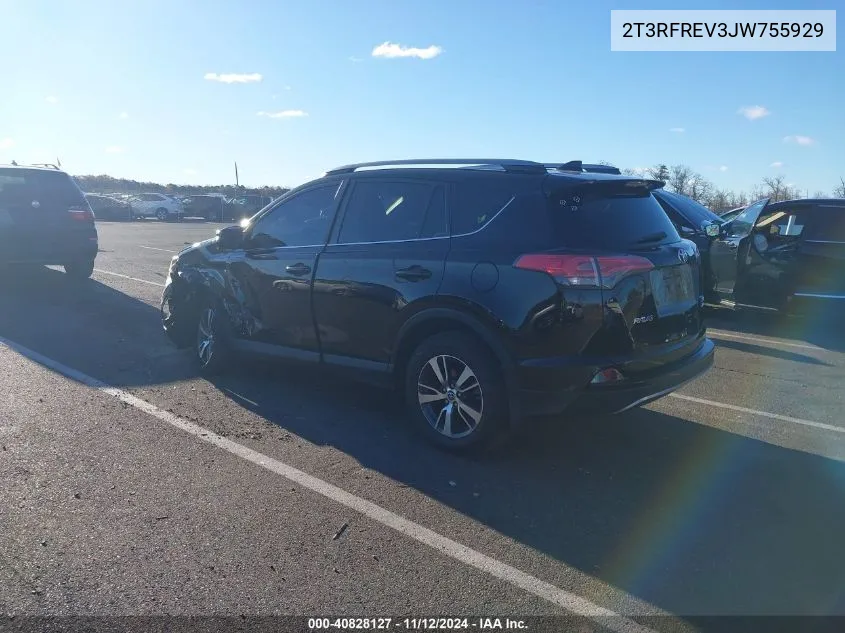 2018 Toyota Rav4 Adventure/Xle VIN: 2T3RFREV3JW755929 Lot: 40828127