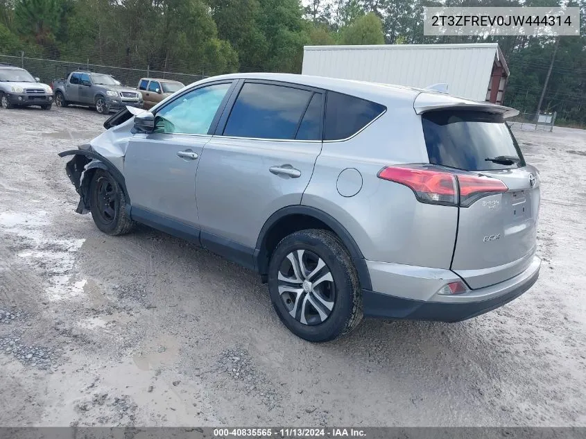 2018 Toyota Rav4 Le VIN: 2T3ZFREV0JW444314 Lot: 40835565