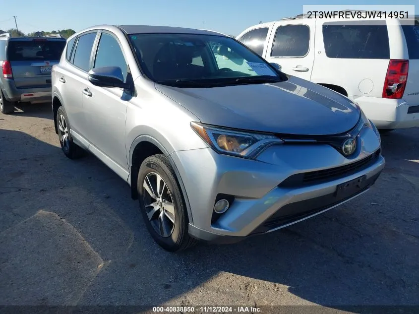 2018 Toyota Rav4 Xle VIN: 2T3WFREV8JW414951 Lot: 40838850