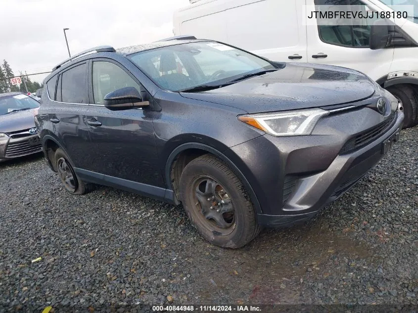 2018 Toyota Rav4 Le VIN: JTMBFREV6JJ188180 Lot: 40844948