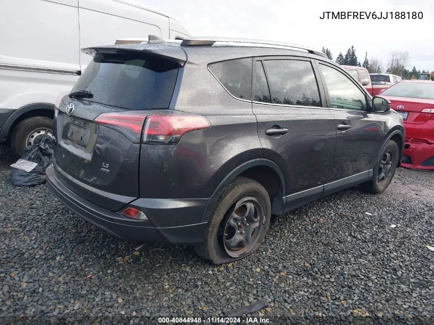 2018 Toyota Rav4 Le VIN: JTMBFREV6JJ188180 Lot: 40844948