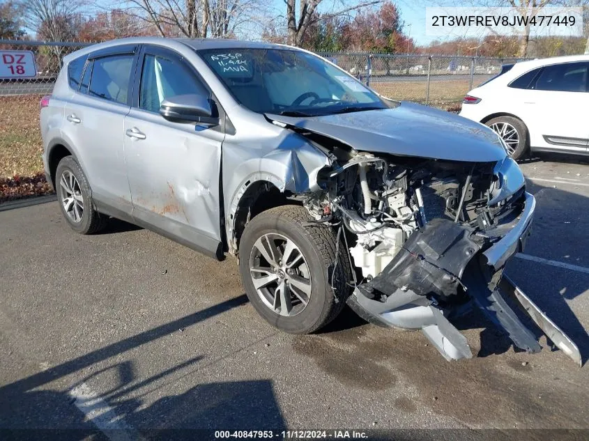 2018 Toyota Rav4 Xle VIN: 2T3WFREV8JW477449 Lot: 40847953