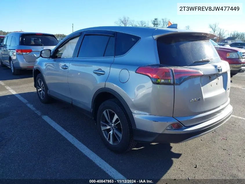 2018 Toyota Rav4 Xle VIN: 2T3WFREV8JW477449 Lot: 40847953