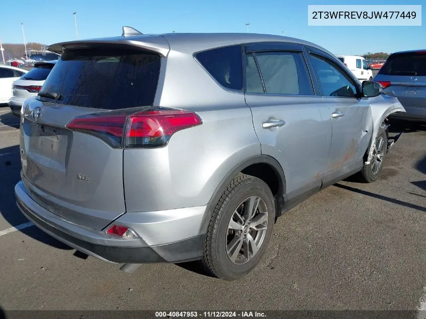 2018 Toyota Rav4 Xle VIN: 2T3WFREV8JW477449 Lot: 40847953