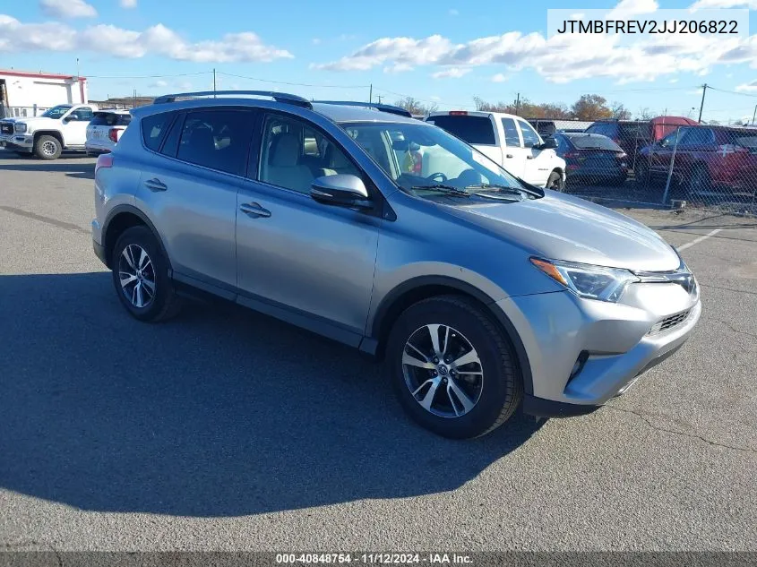 2018 Toyota Rav4 Le VIN: JTMBFREV2JJ206822 Lot: 40848754