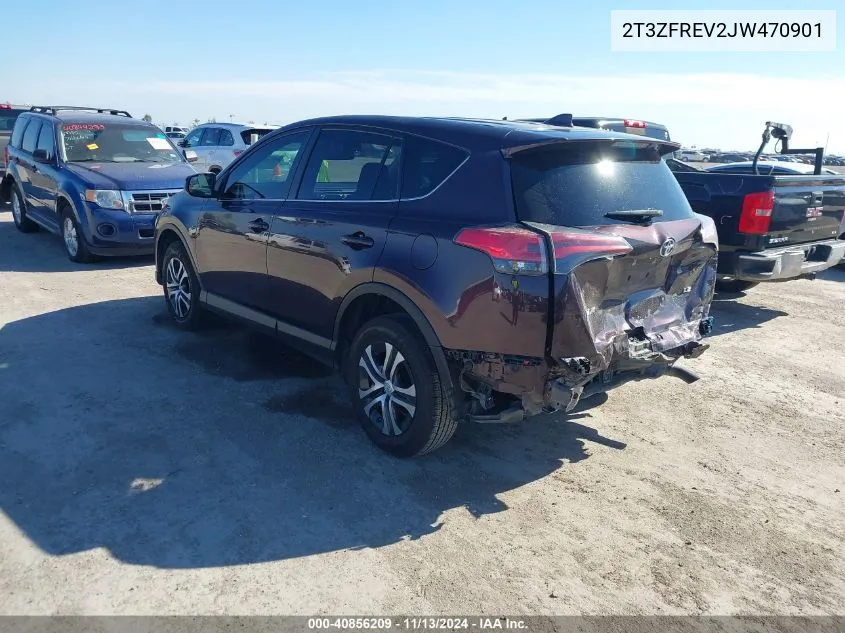 2018 Toyota Rav4 Le VIN: 2T3ZFREV2JW470901 Lot: 40856209