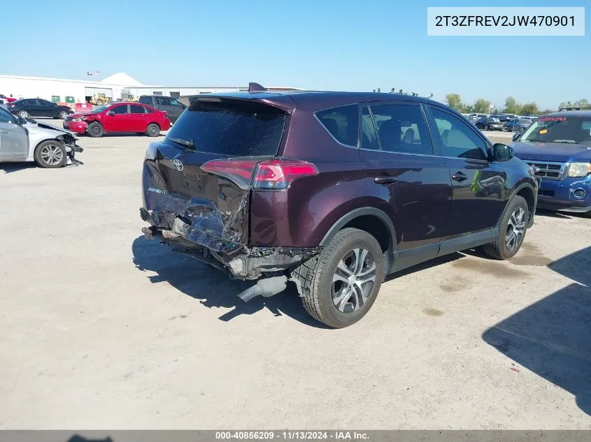 2018 Toyota Rav4 Le VIN: 2T3ZFREV2JW470901 Lot: 40856209