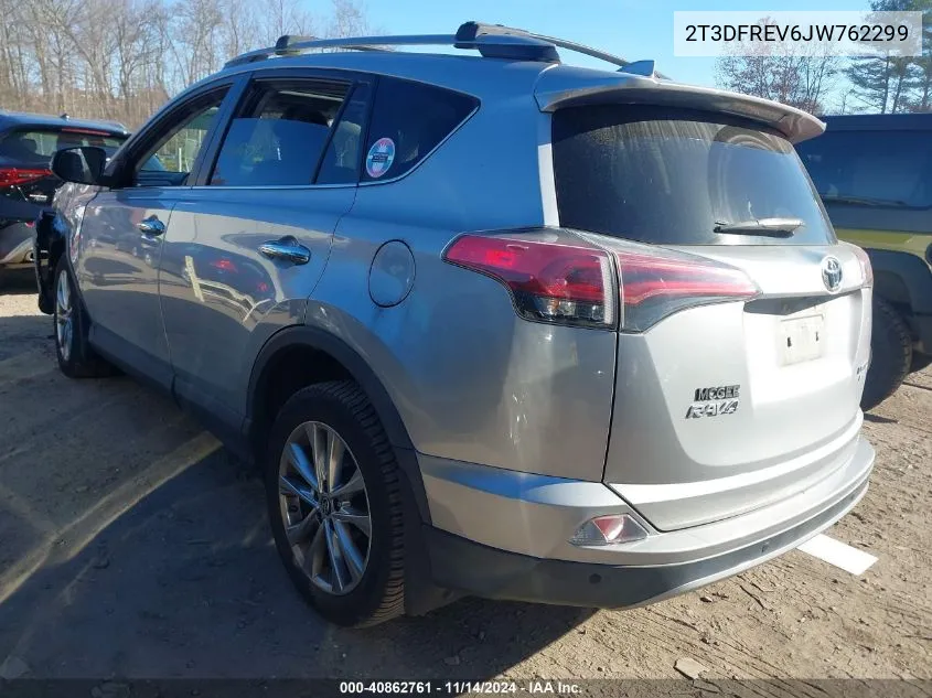 2018 Toyota Rav4 Limited/Se/Platinum VIN: 2T3DFREV6JW762299 Lot: 40862761