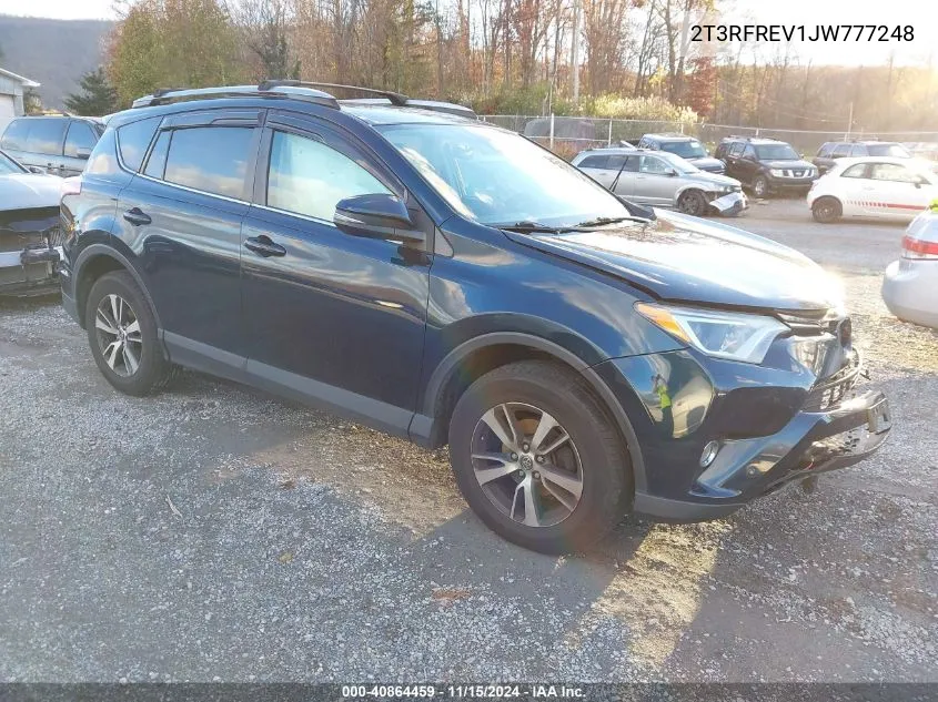 2018 Toyota Rav4 Adventure/Xle VIN: 2T3RFREV1JW777248 Lot: 40864459