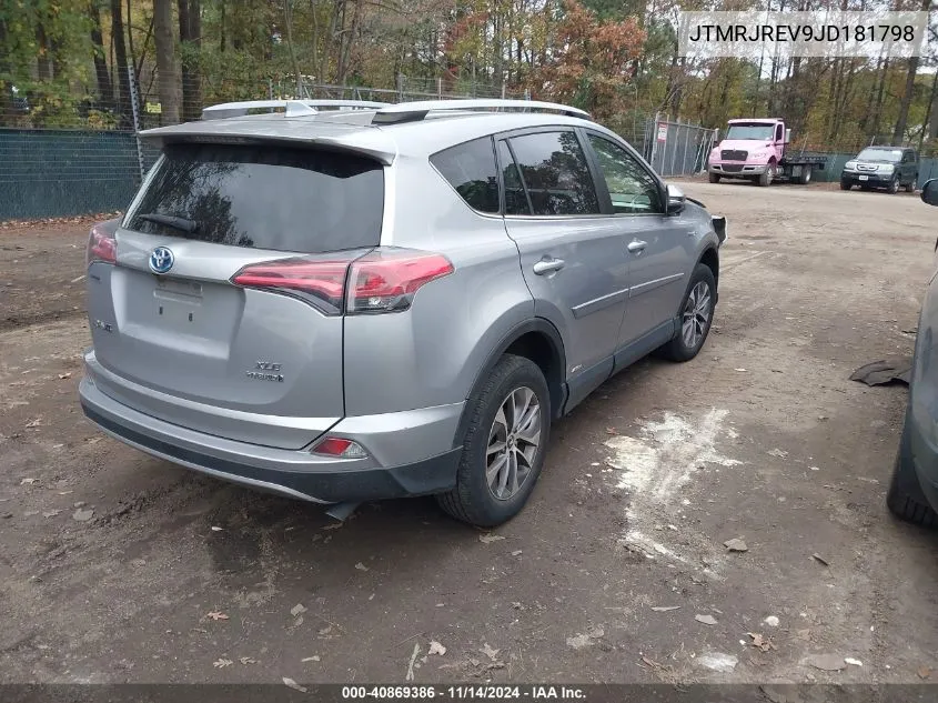 2018 Toyota Rav4 Hybrid Xle VIN: JTMRJREV9JD181798 Lot: 40869386