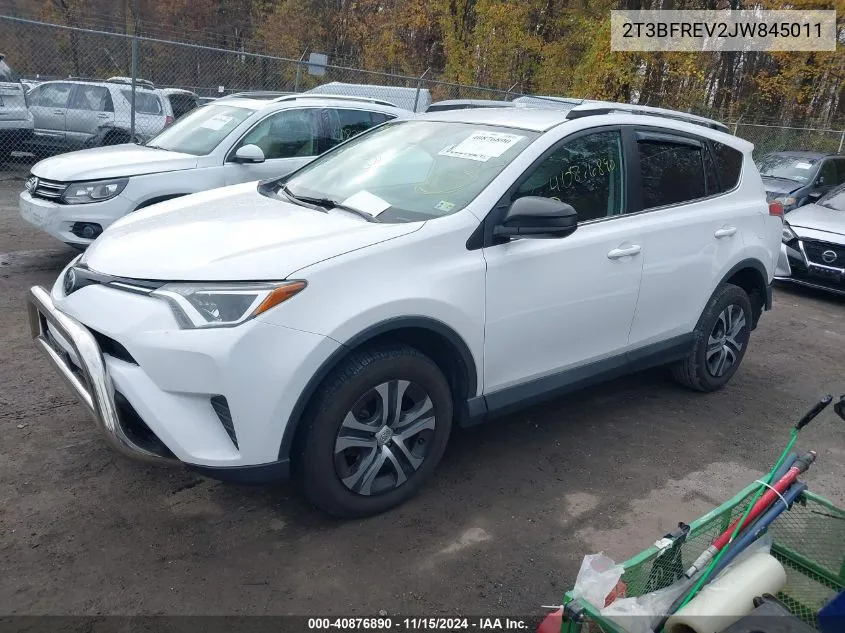 2018 Toyota Rav4 Le VIN: 2T3BFREV2JW845011 Lot: 40876890