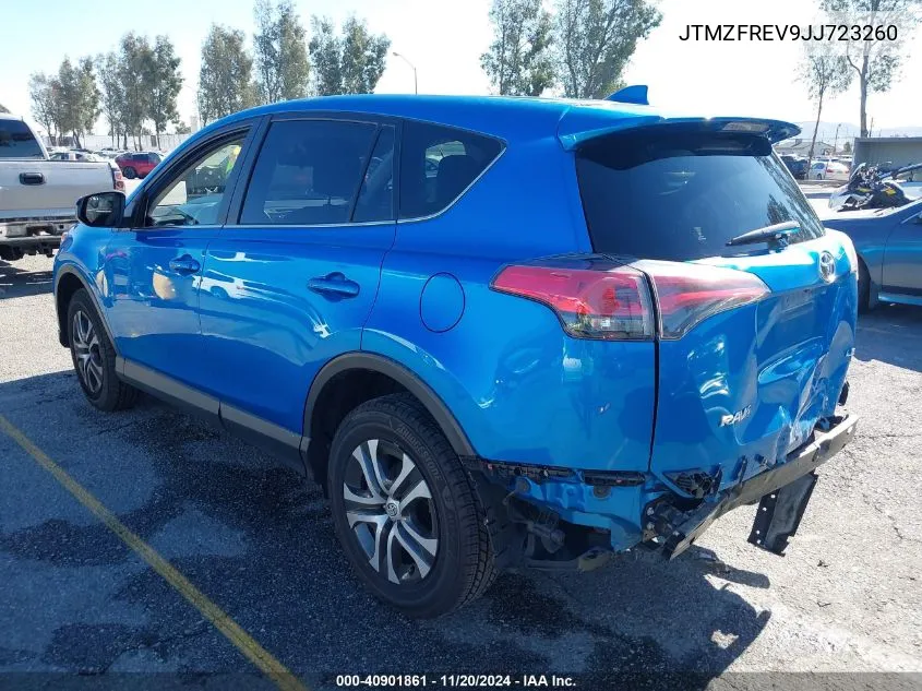 2018 Toyota Rav4 Le VIN: JTMZFREV9JJ723260 Lot: 40901861