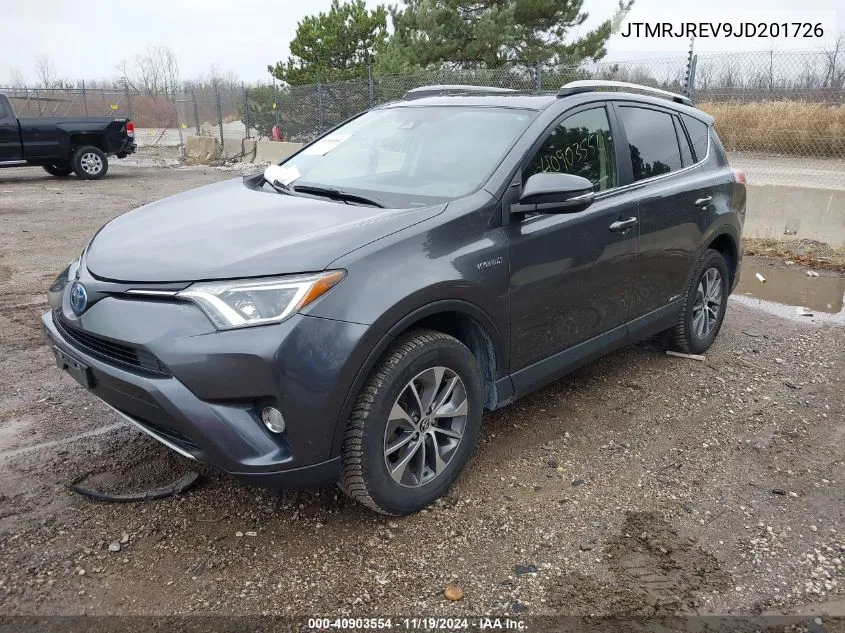 2018 Toyota Rav4 Hybrid Xle VIN: JTMRJREV9JD201726 Lot: 40903554