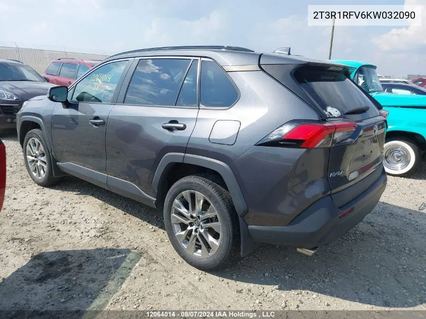 2T3R1RFV6KW032090 2019 Toyota Rav4 Xle/Xle Premium