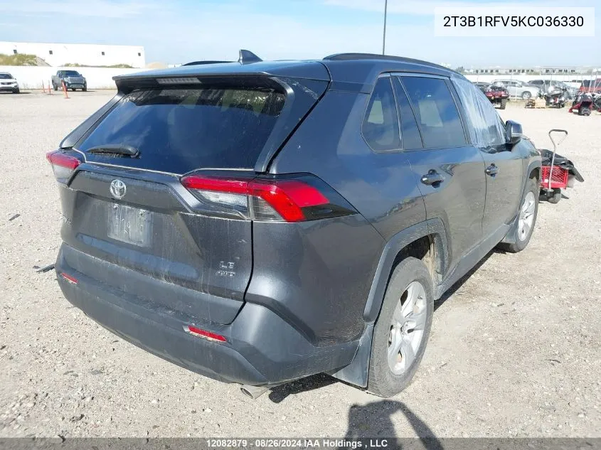 2T3B1RFV5KC036330 2019 Toyota Rav4 Le