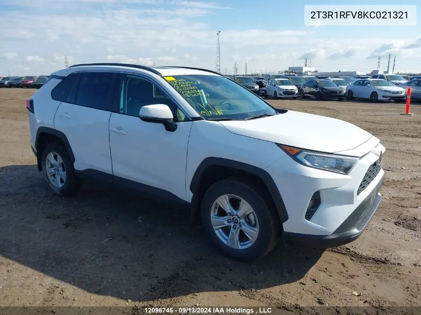 2019 Toyota Rav4 Xle/Xle Premium VIN: 2T3R1RFV8KC021321 Lot: 12096745