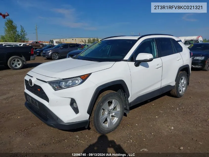 2T3R1RFV8KC021321 2019 Toyota Rav4 Xle/Xle Premium