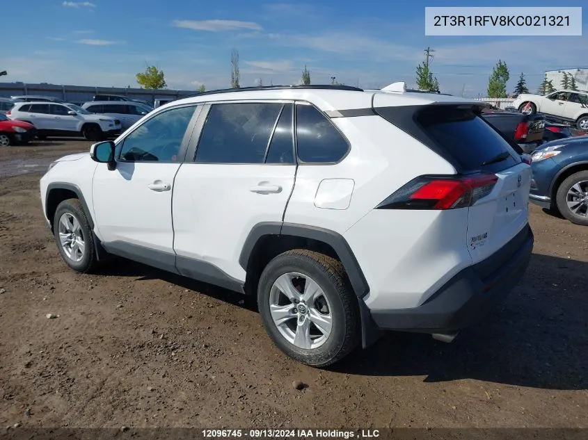 2T3R1RFV8KC021321 2019 Toyota Rav4 Xle/Xle Premium