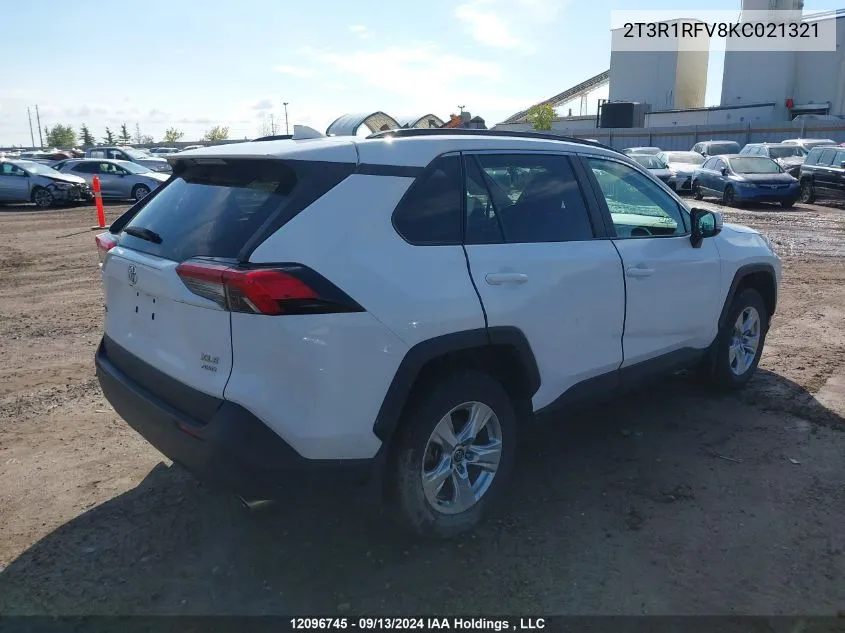 2T3R1RFV8KC021321 2019 Toyota Rav4 Xle/Xle Premium